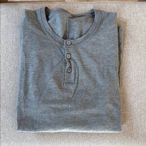 Lululemon Men’s Gray Henley Shirt